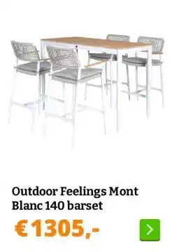 Obelink Outdoor Feelings Mont Blanc 140 barset aanbieding