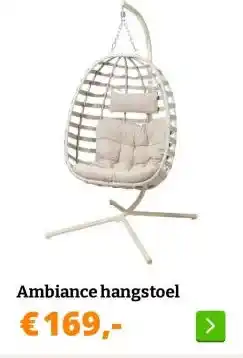Obelink Ambiance hangstoel aanbieding