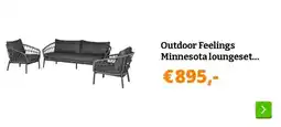 Obelink Outdoor Feelings Minnesota loungeset - Antraciet aanbieding