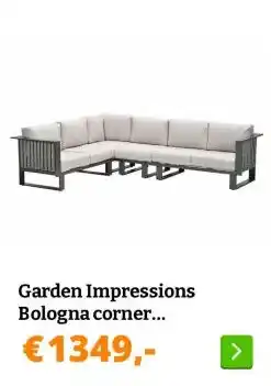 Obelink Garden Impressions Bologna corner loungebank aanbieding