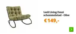 Obelink Lesli Living Zenzi schommelstoel - Olive aanbieding