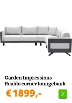 Obelink Garden Impressions Realdo corner loungebank aanbieding