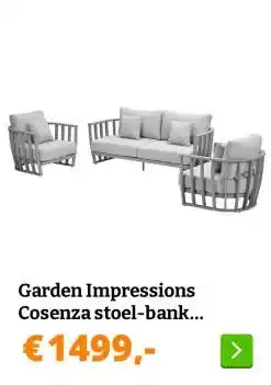 Obelink Garden Impressions Cosenza stoel-bank loungeset aanbieding