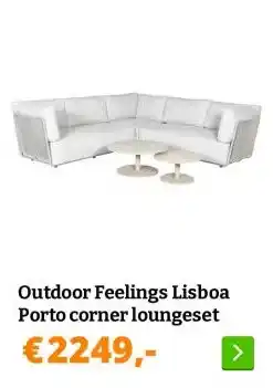 Obelink Outdoor Feelings Lisboa Porto corner loungeset aanbieding