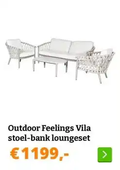 Obelink Outdoor Feelings Vila stoel-bank loungeset aanbieding