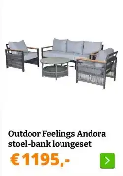 Obelink Outdoor Feelings Andora stoel-bank loungeset aanbieding