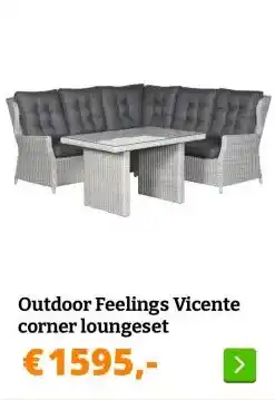 Obelink Outdoor Feelings Vicente corner loungeset aanbieding