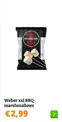 Obelink Weber xxl BBQ marshmallows aanbieding