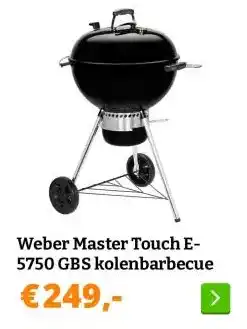 Obelink Weber Master Touch E-5750 GBS kolenbarbecue aanbieding