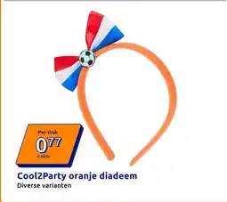 Action Cool2Party oranje diadeem aanbieding