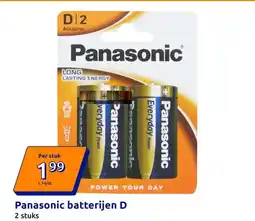 Action Panasonic batterijen D aanbieding