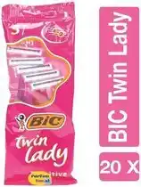 Bol.com BIC Twin Lady Wegwerpscheermesjes (Voordeelverpakking) - 20 x 5 (100 stuks) aanbieding