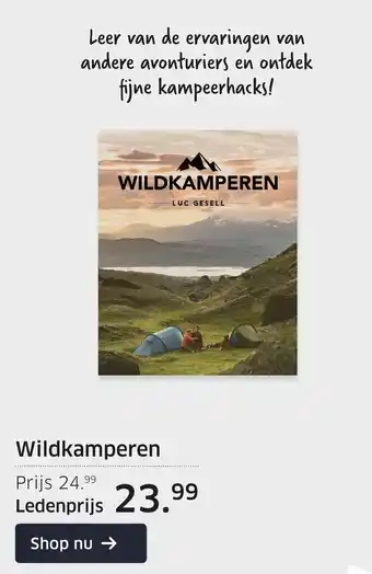 ANWB Wildkamperen aanbieding