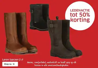 ANWB Leren laarzan aanbieding