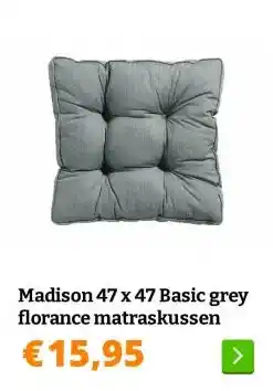 Obelink Madison 47 x 47 Basic black florance matraskussen aanbieding