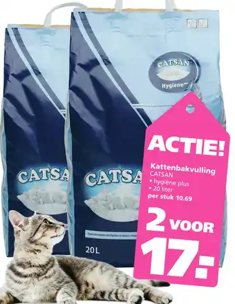 Ranzijn Kattenbakvulling CATSAN hygiëne plus • 20 liter aanbieding