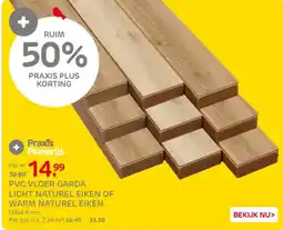 Praxis Pvc vloer garda licht naturel eiken of warm naturel eiken aanbieding