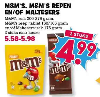 Boon`s Markt M&M's, M&M's Repen En/Of Maltesers aanbieding