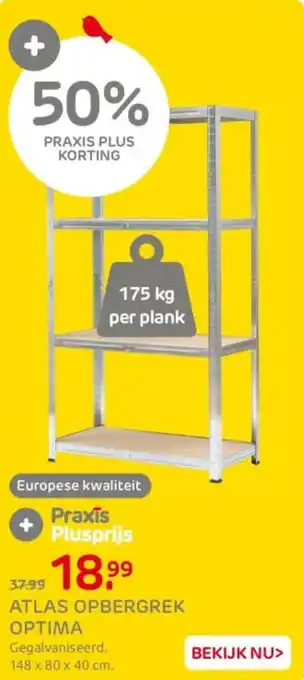 Praxis Atlas opbergrek optima aanbieding