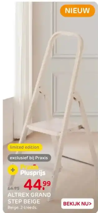 Praxis Altrex grand step beige aanbieding