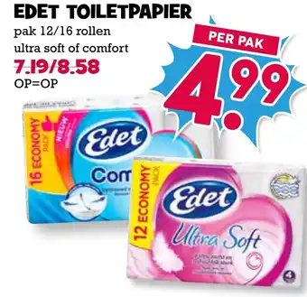 Boon`s Markt Edet Toiletpapier aanbieding