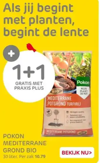 Praxis Pokon mediterrane grond bio aanbieding