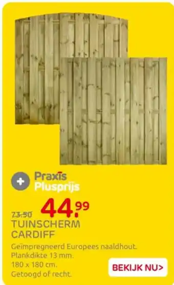 Praxis Tuinscherm cardiff aanbieding