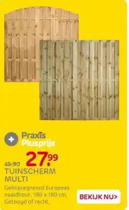 Praxis Tuinscherm multi aanbieding