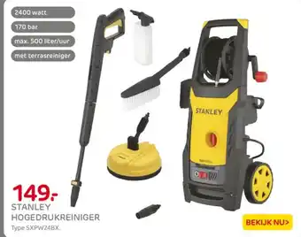 Praxis Stanley hogedrukreiniger aanbieding