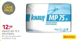 Praxis Knauf mp 75 e spuitgips aanbieding