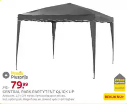 Praxis Central park partytent quick up aanbieding