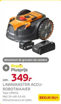 Praxis Lawnmaster accu- robotmaaier aanbieding