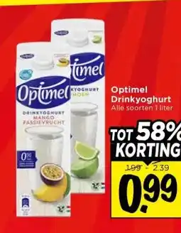 Vomar Voordeelmarkt Optimel Drinkyoghurt aanbieding