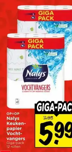 Vomar Voordeelmarkt Nalys Keuken- papier Vocht- vangers aanbieding