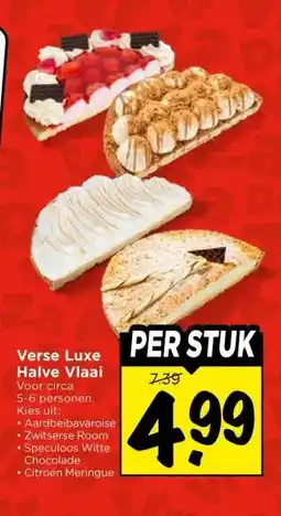 Vomar Voordeelmarkt Verse Luxe Halve Vlaai aanbieding