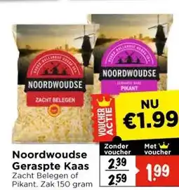 Vomar Voordeelmarkt Noordwoudse Geraspte Kaas aanbieding