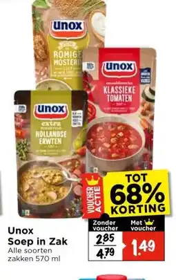 Vomar Voordeelmarkt Unox Soep in Zak aanbieding