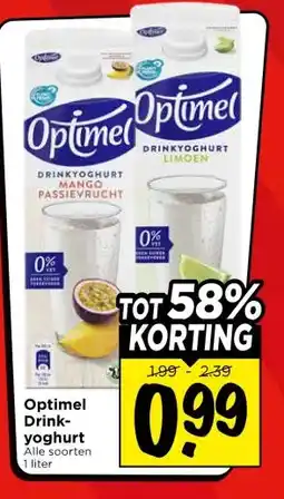 Vomar Voordeelmarkt Optimel Drink-yoghurt aanbieding