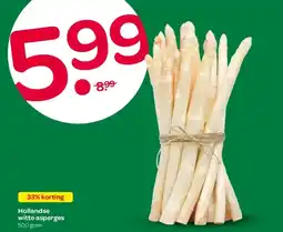 Spar Hollandse witte asperges 500 gram aanbieding
