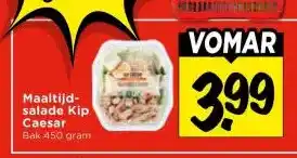 Vomar Voordeelmarkt Maaltijd- salade Kip Caesar aanbieding