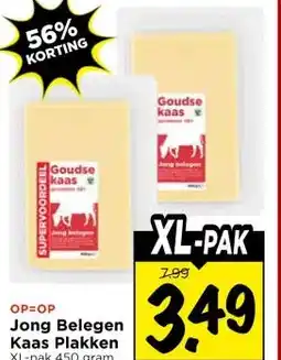 Vomar Voordeelmarkt Jong Belegen Kaas Plakken aanbieding