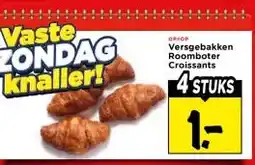 Vomar Voordeelmarkt Versgebakken Roomboter Croissants aanbieding