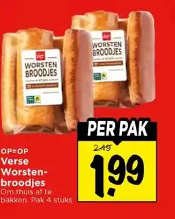 Vomar Voordeelmarkt Verse Worsten- broodjes aanbieding