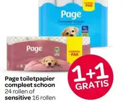 Spar Page toiletpapier compleet schoon sensitive aanbieding