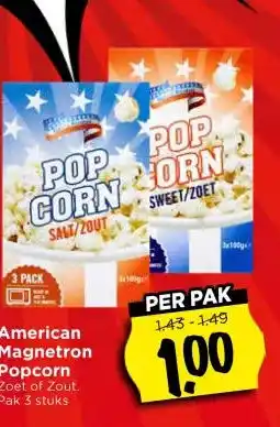 Vomar Voordeelmarkt American Magnetron Popcorn aanbieding