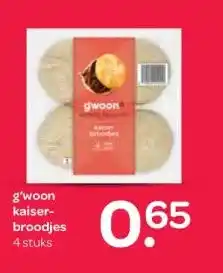 Spar g'woon kaiser- broodjes aanbieding