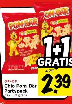 Vomar Voordeelmarkt Chio Pom-Bär Partypack Zak aanbieding