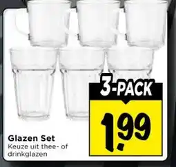 Vomar Voordeelmarkt Glazen Set aanbieding