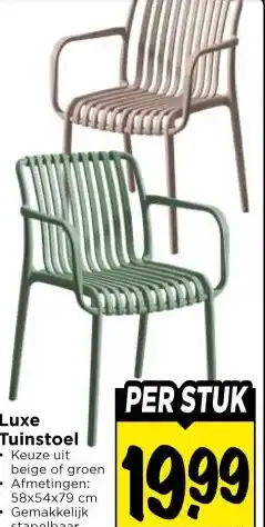 Vomar Voordeelmarkt Luxe Tuinstoel • aanbieding