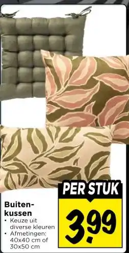 Vomar Voordeelmarkt Buiten- kussen • aanbieding